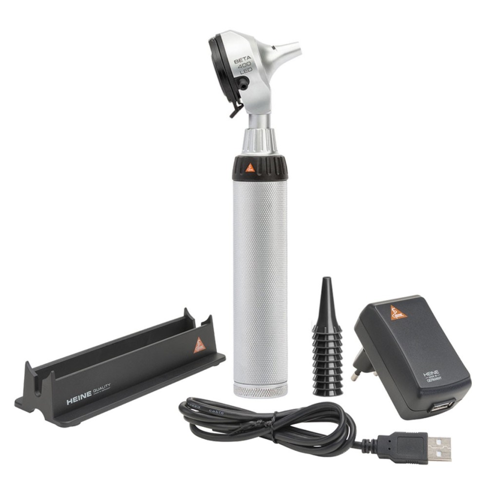 HEINE BETA 400 LED F.O. Otoscope poignée rechargeable